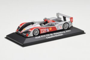 Audi R10 TDI #1 R. Capello / A. McNish / T. Kristensen 24 Hours of Le Mans 2007 Minichamps 1:43 5020700243 Metāls — attēls 2 no 4