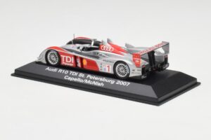 Audi R10 TDI #1 R. Capello / A. McNish / T. Kristensen 24 Hours of Le Mans 2007 Minichamps 1:43 5020700243 Metāls — attēls 3 no 4