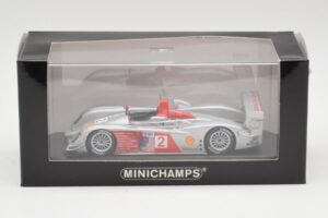 Audi R10 TDI #2 R. Capello / A. McNish Minichamps 1:43 AUDI002 Metāls — attēls 4 no 4