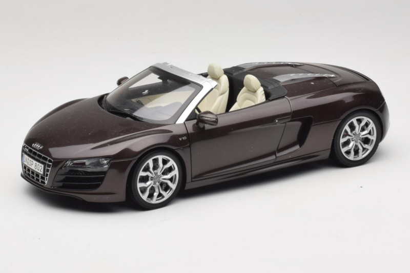 Audi R8 5.2 Spyder Teak Brown Kyosho 1:18 5010918525 Metāls
