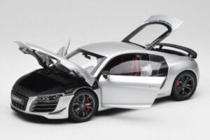 Audi R8 GT Type 42 Ice Sudrabs Metallic Kyosho 1:18 09218IS Metāls — attēls 2 no 8
