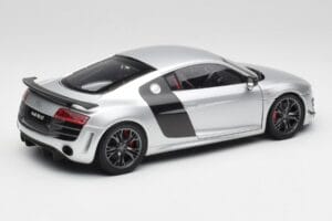 Audi R8 GT Type 42 Ice Sudrabs Metallic Kyosho 1:18 09218IS Metāls — attēls 3 no 8