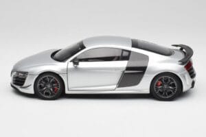 Audi R8 GT Type 42 Ice Sudrabs Metallic Kyosho 1:18 09218IS Metāls — attēls 4 no 8