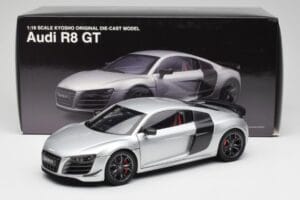 Audi R8 GT Type 42 Ice Sudrabs Metallic Kyosho 1:18 09218IS Metāls — attēls 8 no 8