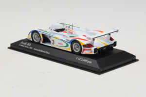 Audi R8 LMP #3 J. Herbert / R. Kelleners 24 Hours of Le Mans 2001 Minichamps 1:43 400010903 Metāls — attēls 3 no 5