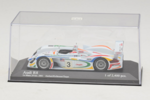 Audi R8 LMP #3 J. Herbert / R. Kelleners 24 Hours of Le Mans 2001 Minichamps 1:43 400010903 Metāls — attēls 4 no 5