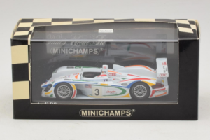 Audi R8 LMP #3 J. Herbert / R. Kelleners 24 Hours of Le Mans 2001 Minichamps 1:43 400010903 Metāls — attēls 5 no 5