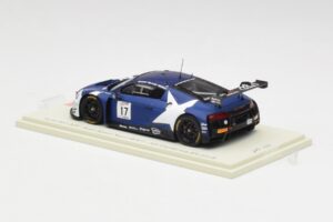 Audi R8 LMS GT3 #17 WRT M. Leonard / D. van der Linde / A. Riberas California 8 Hours 2018 Spark 1:43 US084 Sveķi — attēls 3 no 4