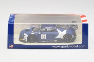 Audi R8 LMS GT3 #17 WRT M. Leonard / D. van der Linde / A. Riberas California 8 Hours 2018 Spark 1:43 US084 Sveķi — attēls 4 no 4