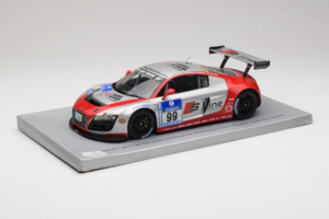 Audi R8 LMS #99 F. Biela / P. Kaffer / M. Fässler / M. Hennerici Phoenix Racing 24 Hours Nürburgring 2009 Spark 1:18 18S041 S — attēls 2 no 6