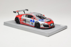 Audi R8 LMS #99 F. Biela / P. Kaffer / M. Fässler / M. Hennerici Phoenix Racing 24 Hours Nürburgring 2009 Spark 1:18 18S041 S — attēls 4 no 6