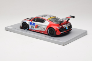 Audi R8 LMS #99 F. Biela / P. Kaffer / M. Fässler / M. Hennerici Phoenix Racing 24 Hours Nürburgring 2009 Spark 1:18 18S041 S — attēls 5 no 6