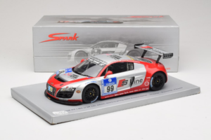 Audi R8 LMS #99 F. Biela / P. Kaffer / M. Fässler / M. Hennerici Phoenix Racing 24 Hours Nürburgring 2009 Spark 1:18 18S041 S — attēls 6 no 6