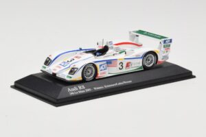Audi R8 LMP1 #3 J. Lehto / M. Werner / T. Kristensen 24 Hours of Le Mans Winner 2005 Minichamps 1:43 400051303 Metāls — attēls 2 no 4