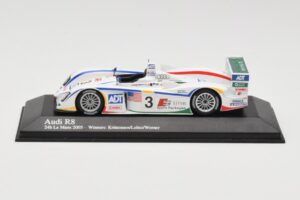 Audi R8 LMP1 #3 J. Lehto / M. Werner / T. Kristensen 24 Hours of Le Mans Winner 2005 Minichamps 1:43 400051303 Metāls