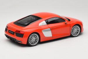 Audi R8 V10 Sarkans Welly 1:18 18052W Metāls — attēls 3 no 8