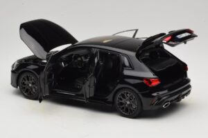 Audi RS3 8Y Sportback Myth Black Norev 1:18 188388 Metāls — attēls 5 no 8