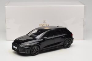 Audi RS3 8Y Sportback Myth Black Norev 1:18 188388 Metāls — attēls 8 no 8