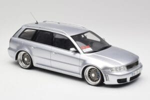 Audi RS4 B5 Avant Sudraba Custom Wheels Otto 1:18 OT521 Sveķi — attēls 4 no 6