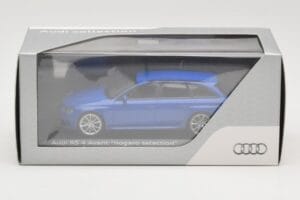 Audi RS4 B8 Avant Nogaro Blue Ziemassvētku Izlase 2014 Minichamps 1:43 AUDI003 Metāls — attēls 4 no 4
