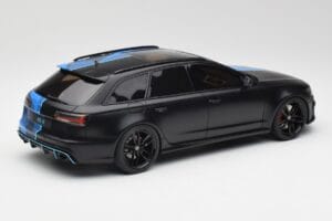 Audi RS6 C7 Avant GMK Zils & Melns GT Spirit 1:18 GT799 Sveķi — attēls 2 no 6