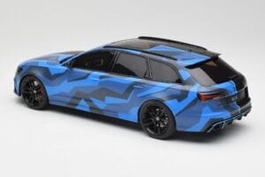 Audi RS6 C7 Avant GMK Zils & Melns GT Spirit 1:18 GT799 Sveķi — attēls 5 no 6
