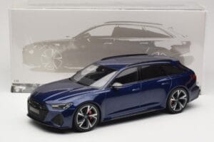 Audi RS6 C8 Avant Blue Metallic Minichamps 1:18 155018011 Metāls — attēls 6 no 6