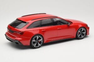 Audi RS6 C8 Avant Red Metallic Minichamps 1:18 155018010 Metāls — attēls 2 no 6