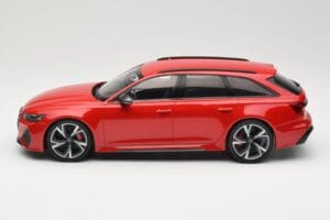 Audi RS6 C8 Avant Red Metallic Minichamps 1:18 155018010 Metāls — attēls 3 no 6