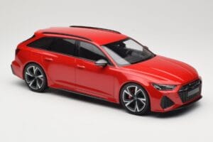 Audi RS6 C8 Avant Red Metallic Minichamps 1:18 155018010 Metāls — attēls 4 no 6