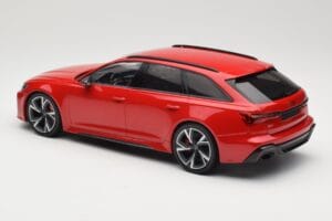 Audi RS6 C8 Avant Red Metallic Minichamps 1:18 155018010 Metāls — attēls 5 no 6