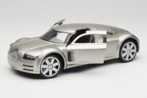 Audi Rosemeyer Sudrabs Maisto 1:18 31625 Metāls — attēls 2 no 8