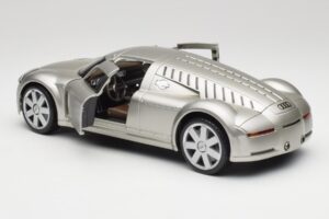 Audi Rosemeyer Sudrabs Maisto 1:18 31625 Metāls — attēls 5 no 8