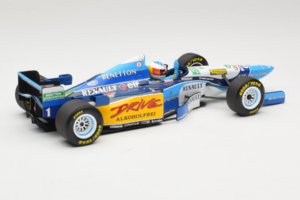 Benetton B195 Renault #1 M. Schumacher Benetton Formula French Grand Prix Winner 1995 Minichamps 1:18 100950001 Metāls — attēls 2 no 7