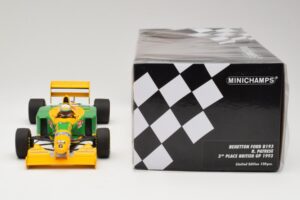 Benetton Ford B193B #5 R. Patrese 3rd Place British GP 1993 Minichamps 1:18 110930906 Metāls — attēls 6 no 6