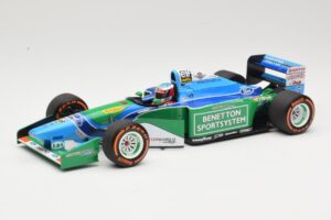 Benetton Ford B194 #5 M. Schumacher Demonstration Run Belgian GP 2017 Minichamps 1:18 510941705 Metāls
