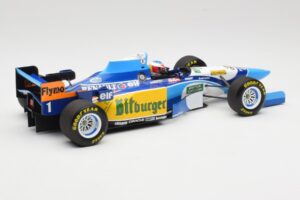 Benetton Renault B195 #1 M. Schumacher Winner Monaco GP 1995 Minichamps 1:18 510952301 Metāls — attēls 2 no 6
