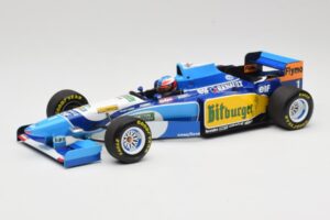 Benetton Renault B195 #1 M. Schumacher Winner Monaco GP 1995 Minichamps 1:18 510952301 Metāls