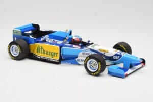 Benetton Renault B195 #1 M. Schumacher Winner Pacific GP F1 World Champion 1995 Minichamps 1:18 510953301 Metāls — attēls 4 no 6