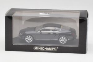 Bentley Continental GT Beluga Melns Minichamps 1:43 436139980 Metāls — attēls 4 no 4