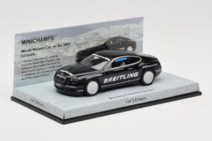 Bentley Continental GT World Record Car on Ice Melns Minichamps 1:43 436139026-O Metāls — attēls 2 no 4
