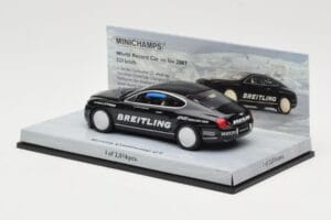 Bentley Continental GT World Record Car on Ice Melns Minichamps 1:43 436139026-O Metāls — attēls 3 no 4