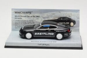 Bentley Continental GT World Record Car on Ice Melns Minichamps 1:43 436139026-O Metāls