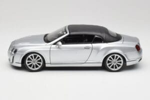 Bentley Continental Supersports Kabriolets 1. Paaudze Sudrabs Bburago 1:18 18-11037S Metāls — attēls 4 no 8