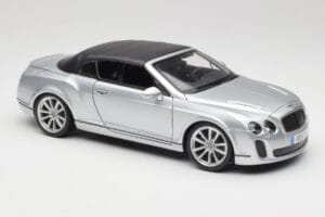 Bentley Continental Supersports Kabriolets 1. Paaudze Sudrabs Bburago 1:18 18-11037S Metāls — attēls 6 no 8