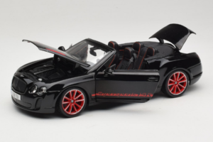Bentley Continental Supersports ISR Kabriolets Melns Ar Sarkanām Diskiem Bburago 1:18 18-11035 Metāls — attēls 2 no 8