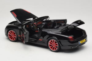 Bentley Continental Supersports ISR Kabriolets Melns Ar Sarkanām Diskiem Bburago 1:18 18-11035 Metāls — attēls 5 no 8