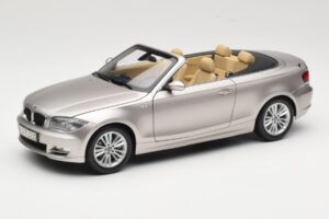 BMW 1 Series E88 Kabriolets Mineral Silver Metallic Kyosho 1:18 80430427020 Metāls