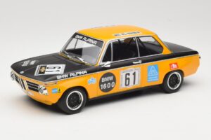 BMW 1600-2 BMW Alpina #61 R. Herzog / N. Lauda DNF 6 Hours Nurburgring 1970 Minichamps 1:18 155702661 Metāls