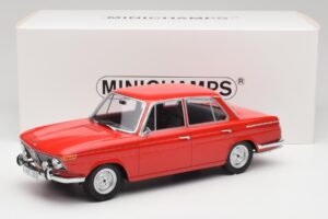 BMW 1800 Ti Karmīns Sarkans Minichamps 1:18 107024001 Metāls — attēls 6 no 6